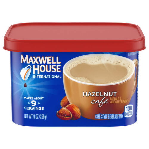 Maxwell House International Cafe-Style Hazelnut Cafe Beverage Mix - 9 Ounce