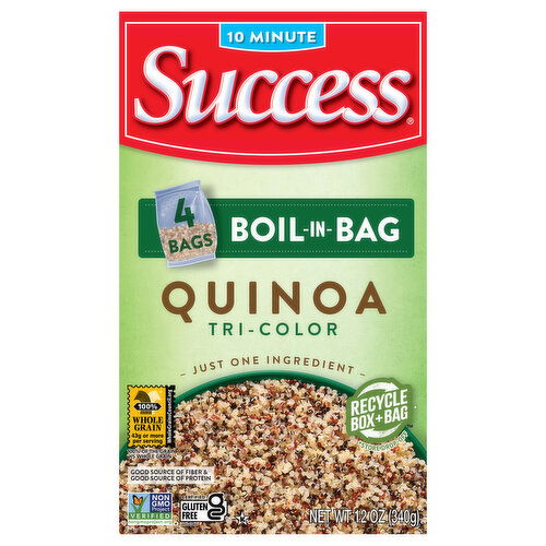 Success Quinoa, Tri-Color, Boil-in-Bag