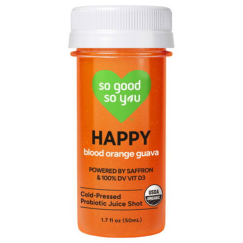 So Good So You Happy Blood Orange Guava Probiotic Juice Shot - 1.7 Fluid Ounce