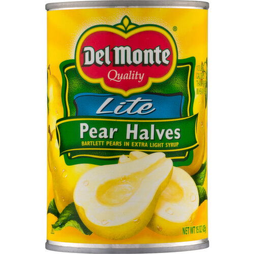 Del Monte Pear Halves, Lite