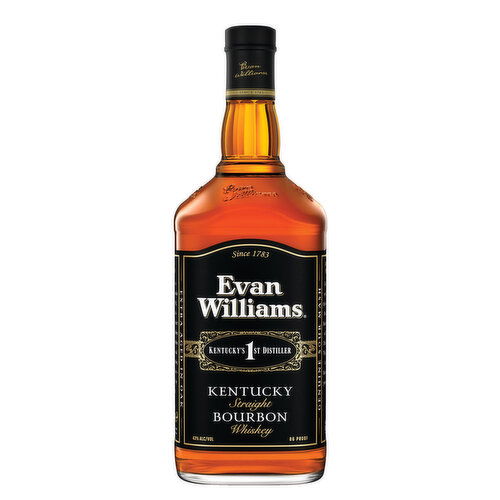 Evan Williams Black Label Kentucky Straight Bourbon Whiskey, 1.75 L    