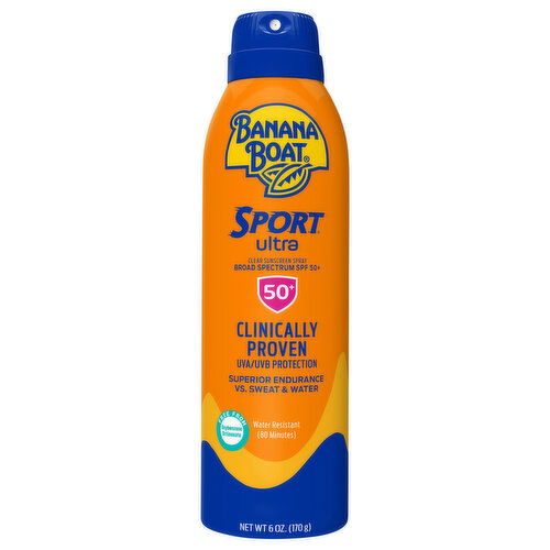 Banana Boat Sunscreen Spray, Clear, Broad Spectrum SPF 50+