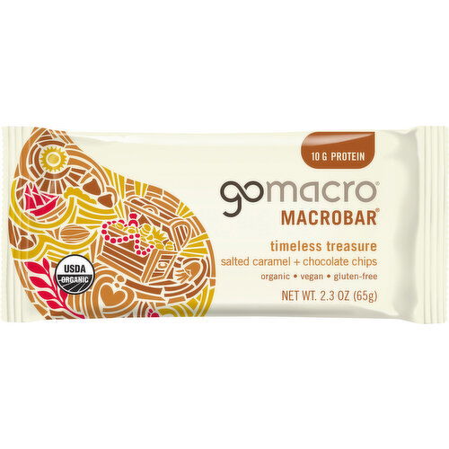 GoMacro MacroBar, Salted Caramel + Chocolate Chips