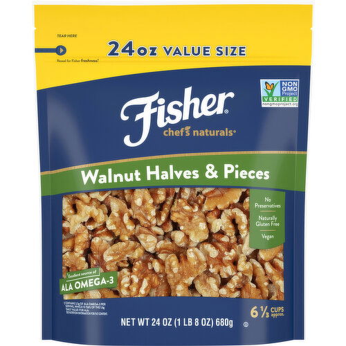 Fisher Walnut Halves & Pieces