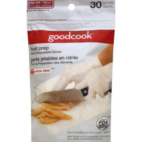 Good Cook Gloves, Nitrile Disposable, Food Prep