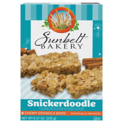 Sunbelt Bakery Granola Bars, Chewy, Snickerdoodle