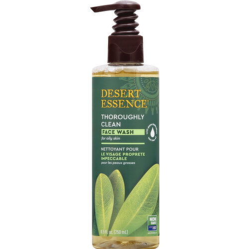 Desert Essence Face Wash, Thoroughly Clean