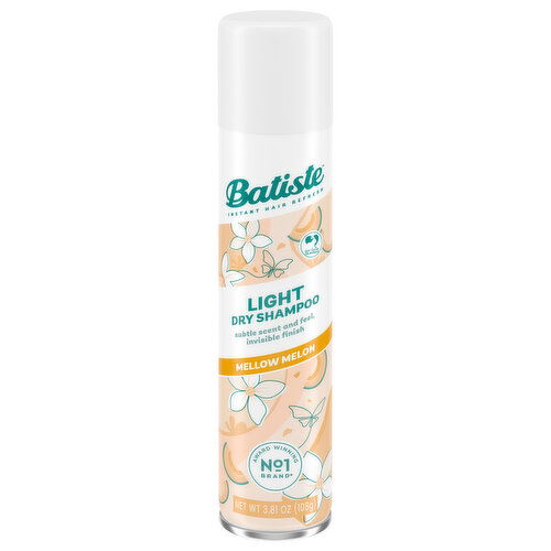 Batiste Dry Shampoo, Light, Mellow Melon - 3.81 Ounce