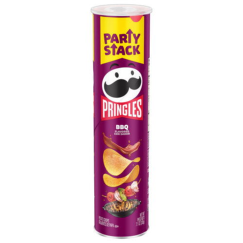 Pringles Potato Crisps, BBQ Flavored, Party Stack