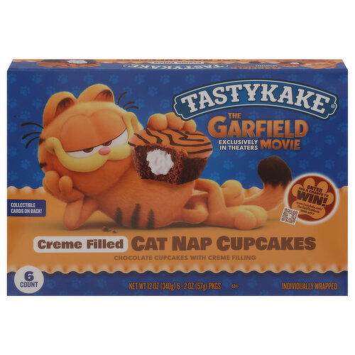 Tastykake Cat Nap Cupcakes, Creme Filled