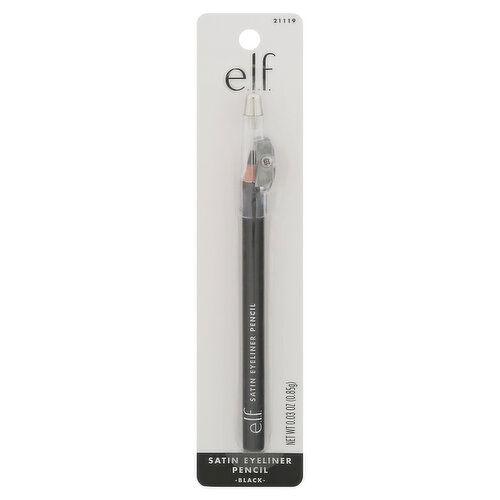 e.l.f. Eyeliner Pencil, Satin, Black 21119