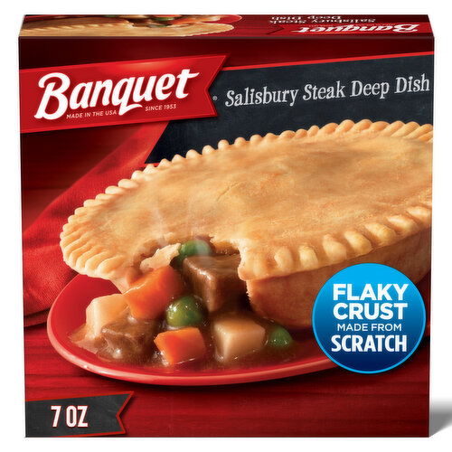 Banquet Frozen Pot Pie Dinner, Salisbury Steak