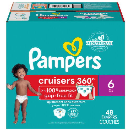 Pampers Diapers, Size 6 (35+ lb)