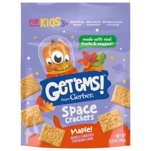 Gerber Space Crackers, for Kids 3+, Maple - 5 Ounce