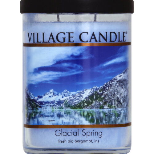 Village Candle Candle, Glacial Spring, Glass Cylinder