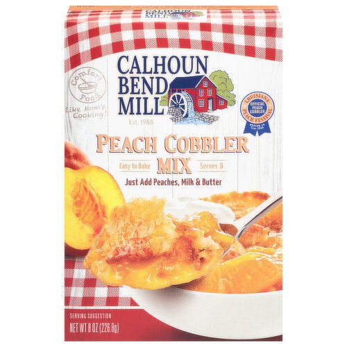 Calhoun Bend Mill Peach Cobbler Mix - 8 Ounce