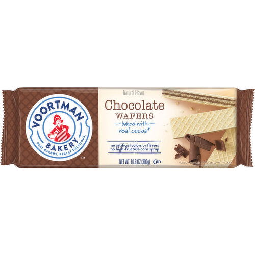 Voortman Bakery Wafers, Chocolate