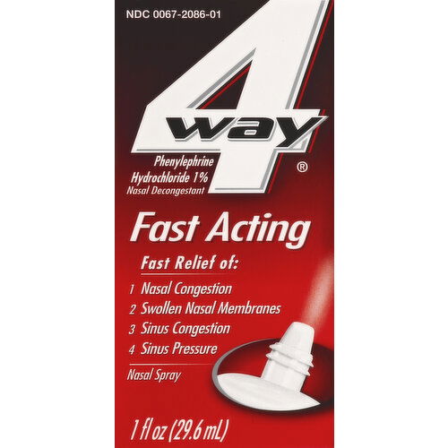 4-Way Nasal Spray, Fast Acting