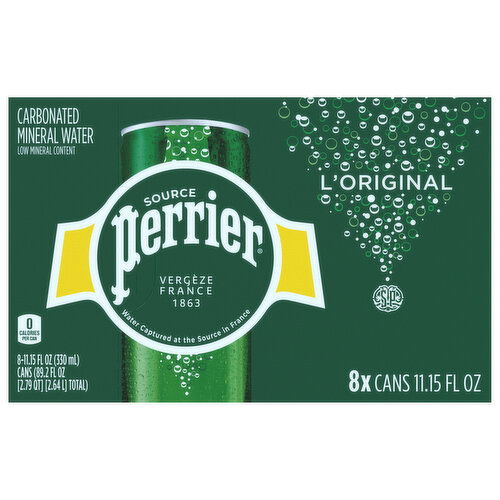 Perrier Mineral Water, Carbonated, L'Original