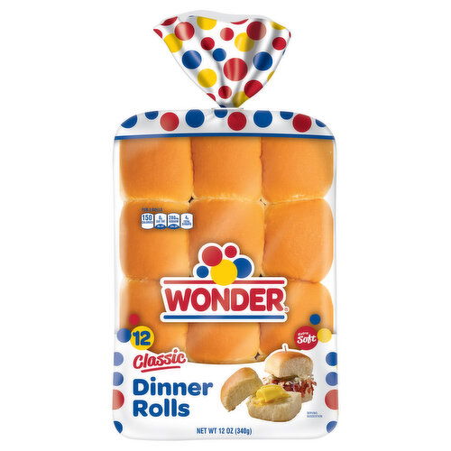 Wonder Dinner Rolls, Classic, Extra Soft