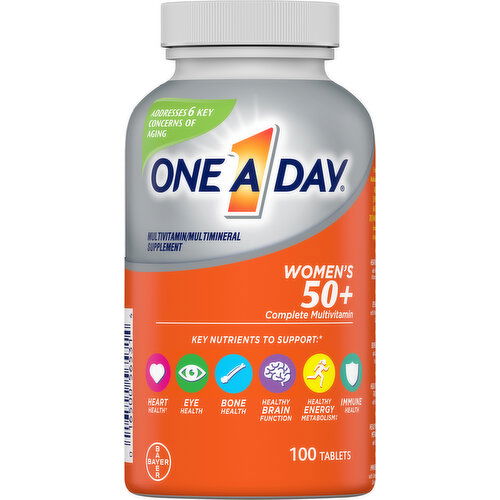 One A Day Multivitamin/Multimineral Supplement, Women's 50+, Tablets