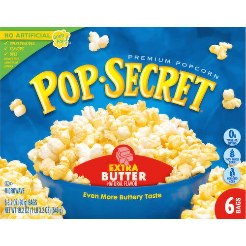 Pop-Secret Popcorn, Extra Butter, Premium