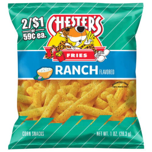 Chester's Corn Snacks, Ranch Flavored, Fries