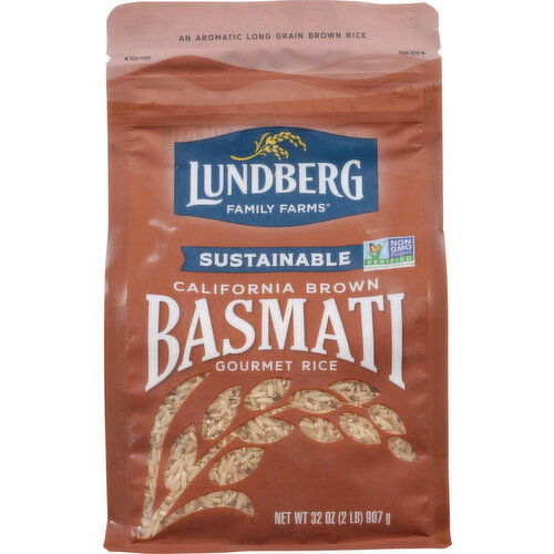 Lundberg Family Farms Rice, Gourmet, Basmati, California Brown, Sustainable