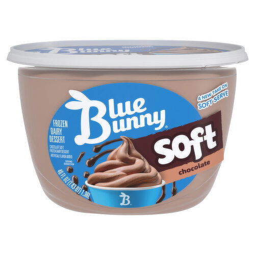 Blue Bunny Frozen Dairy Dessert, Chocolate, Soft