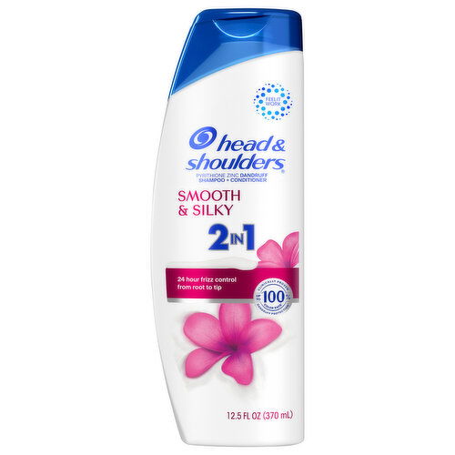 Head & Shoulders Shampoo + Conditioner, Smooth & Silky, 2 in 1