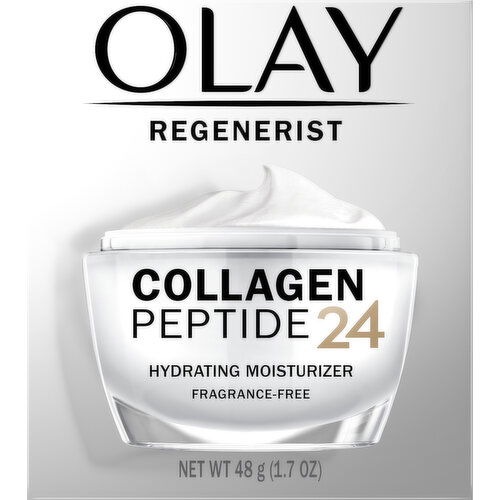 Olay Hydrating Moisturizer, Collagen Peptide 24, Fragrance-Free