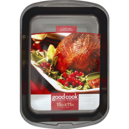 Good Cook Roast Pan, Large, 15 x 11 in