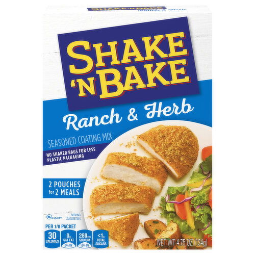 Shake 'N Bake Seasoned Coating Mix, Ranch & Herb