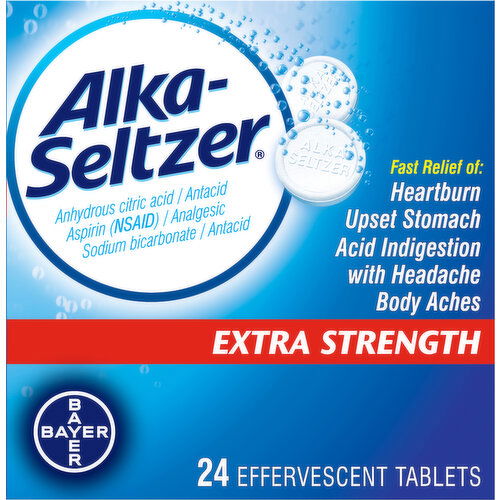 Alka-Seltzer Antacid/Analgesic, Extra Strength, Effervescent Tablets