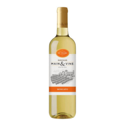 Beringer Main & Vine Moscato California White Wine, 750 ml    