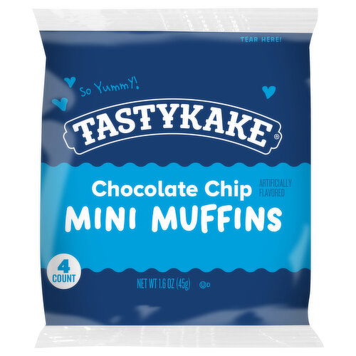 Tastykake Muffins, Chocolate Chip, Mini