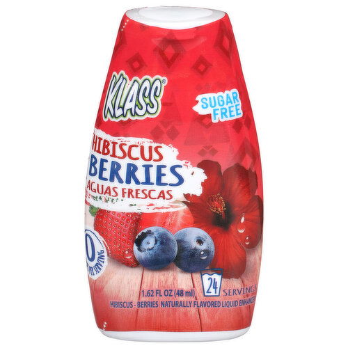 Klass Sugar Free Hibiscus Berries Aguas Frescas - 1.62 Fluid Ounce