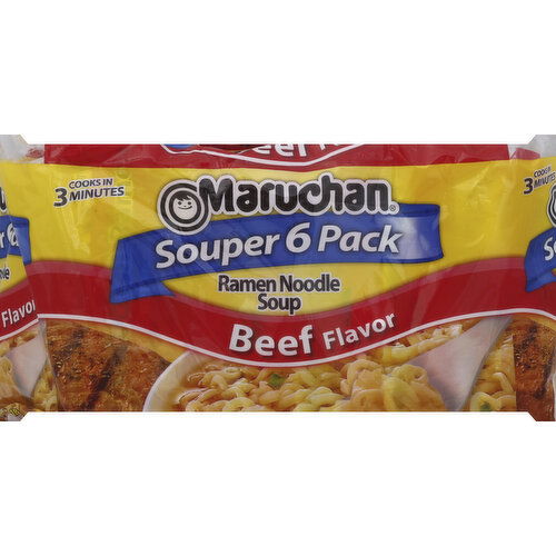 Maruchan Ramen Noodle Soup, Beef Flavor