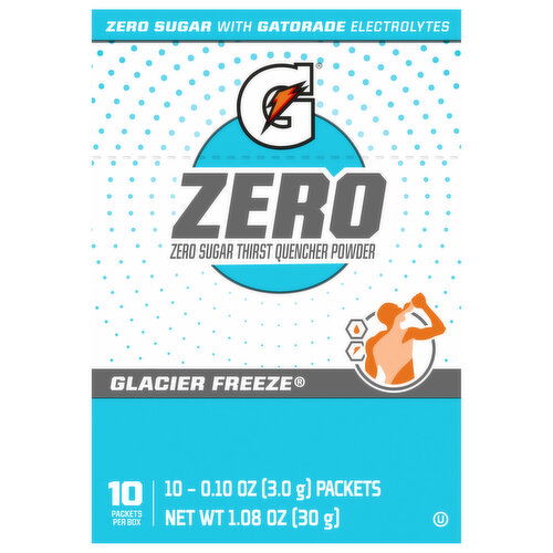 Gatorade Thirst Quencher Powder, Zero Sugar, Glacier Freeze