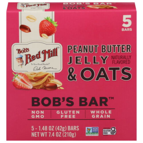 Bob's Red Mill Bob's Bar, Peanut Butter Jelly & Oats