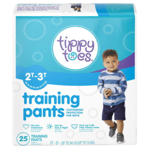 Tippy Toes Training Pants, 2T-3T, For Boys