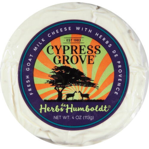 Cypress Grove Fresh Goat Milk Cheese, Herbs de Humboldt