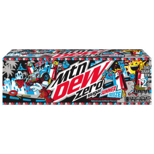 Mountain Dew Zero Sugar Summer Freeze Soda - 12 Each