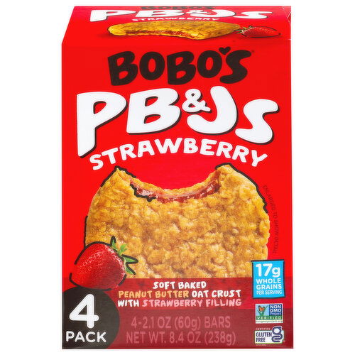 Bobo's Strawberry PB&Js - 4 Each