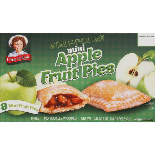 Little Debbie Fruit Pies, Apple, Mini