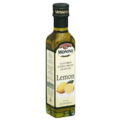 Monini Olive Oil, Extra Virgin, Lemon Flavored