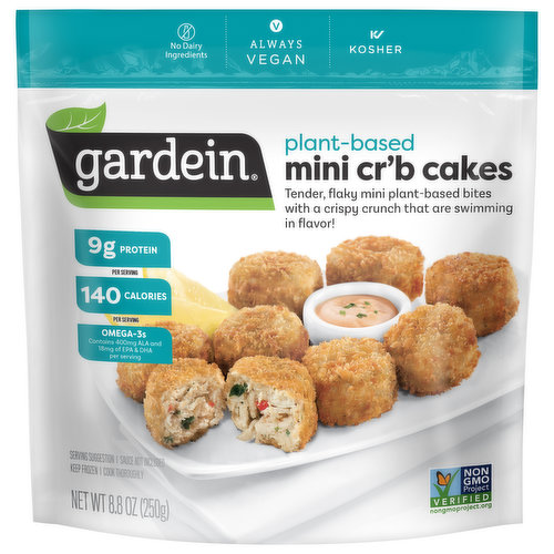 Gardein Cr'b Cakes, Plant-Based, Mini