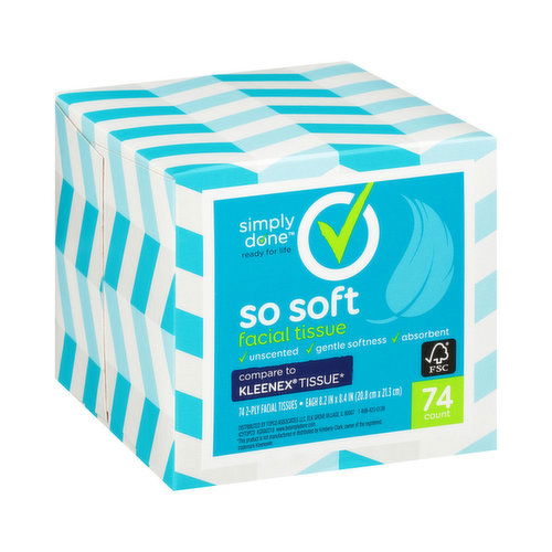 Simply Done So Soft Facial Tissue