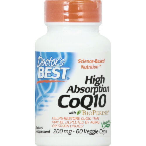 Doctors Best CoQ10 with BioPerine, High Absorption, Veggie Caps