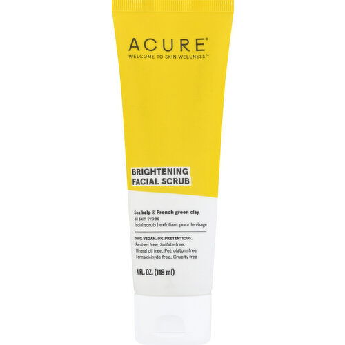 Acure Facial Scrub, Brightening